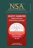 : Zeszyty Naukowe Sądownictwa Administracyjnego - 5-6/2022