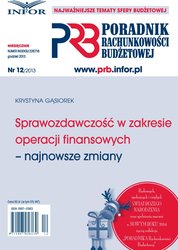 : Poradnik Rachunkowości Budżetowej - e-wydanie – 12/2013