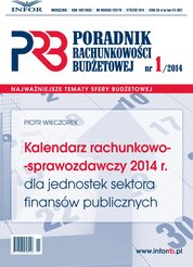 : Poradnik Rachunkowości Budżetowej - e-wydanie – 1/2014