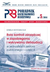 : Poradnik Rachunkowości Budżetowej - e-wydanie – 5/2014