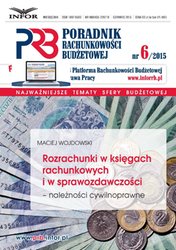 : Poradnik Rachunkowości Budżetowej - e-wydanie – 6/2015