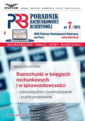: Poradnik Rachunkowości Budżetowej - e-wydanie – 7/2015