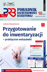 : Poradnik Rachunkowości Budżetowej - e-wydanie – 10/2022