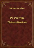 Do Onufrego Pietraszkiewicza - ebook