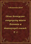 Obraz historyczno-statystyczny miasta Poznania w dawniejszych czasach. T. 1 - ebook
