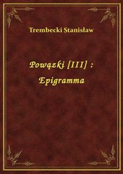: Powązki [III] : Epigramma - ebook