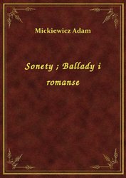 : Sonety. Ballady i romanse - ebook