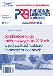 : Poradnik Rachunkowości Budżetowej - e-wydanie – 1/2013
