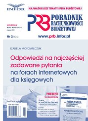 : Poradnik Rachunkowości Budżetowej - e-wydanie – 3/2013